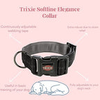 Trixie Softline Elegant Collar Extra Wide Black / Graphite