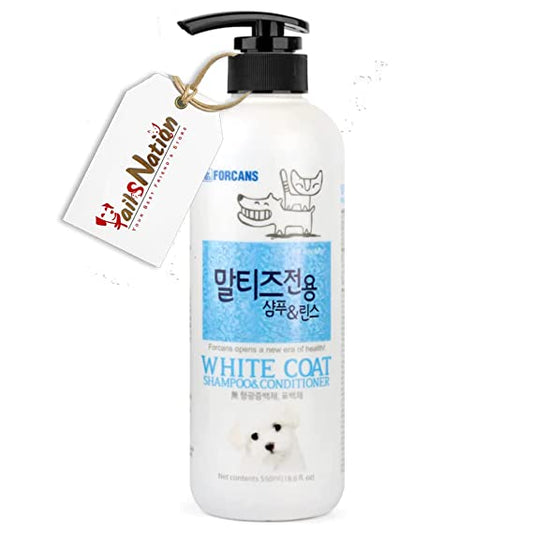 Forbis Forcans White Coat Shampoo & Conditioner For Dogs 550ml