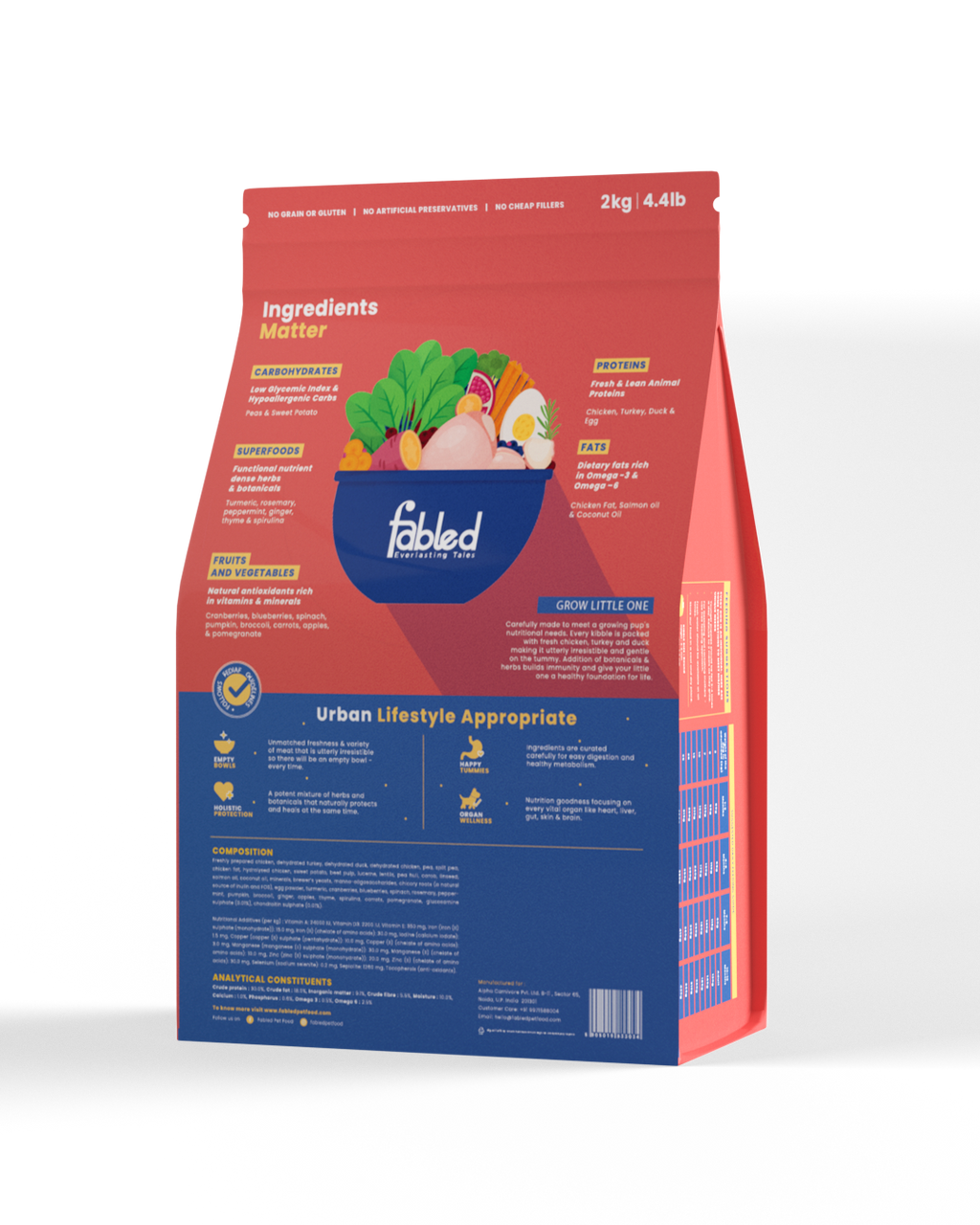 Fabled Grow Little One - Puppy Small Breed Recipe Dog Food