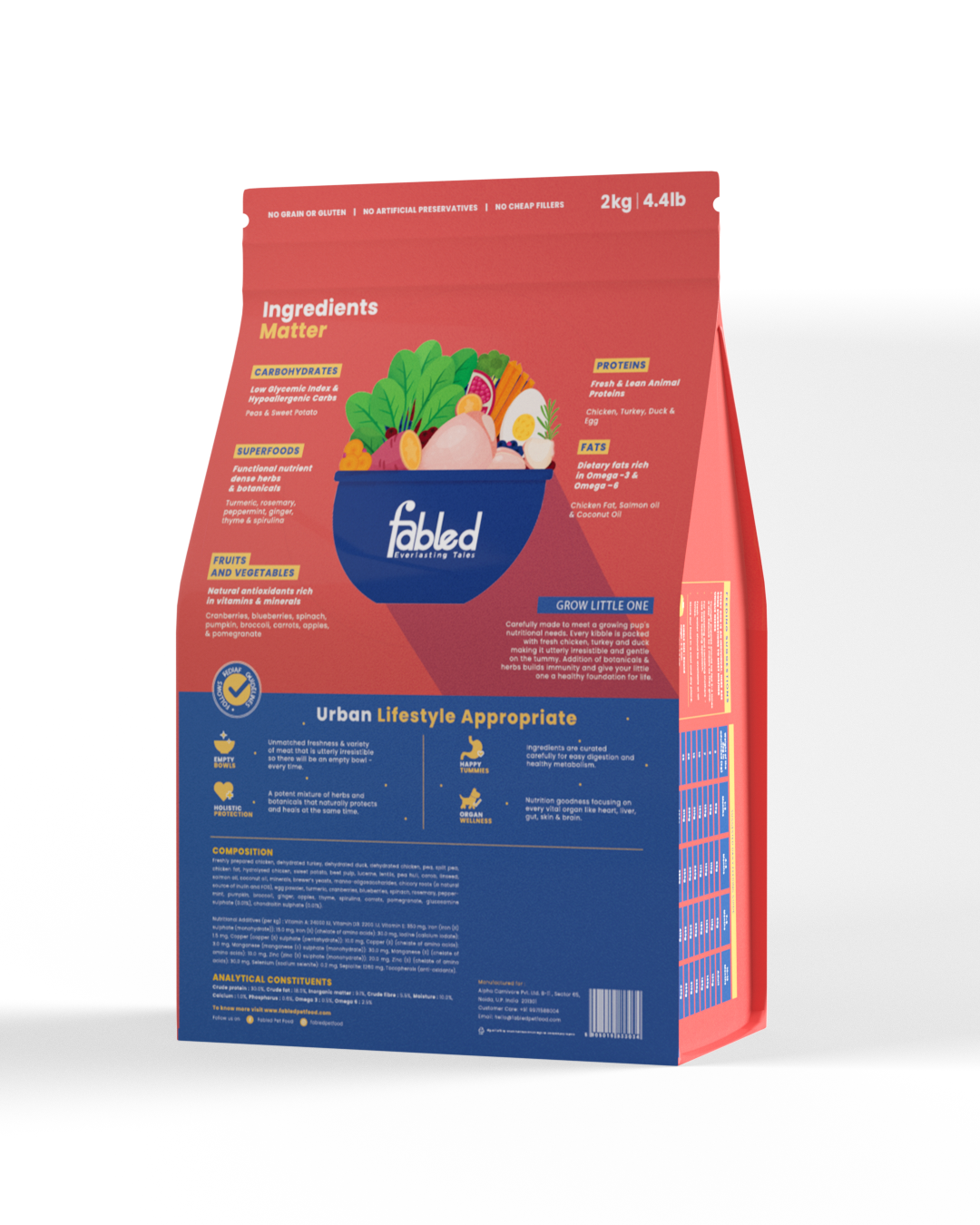 Fabled Grow Little One - Puppy Small Breed Recipe Dog Food