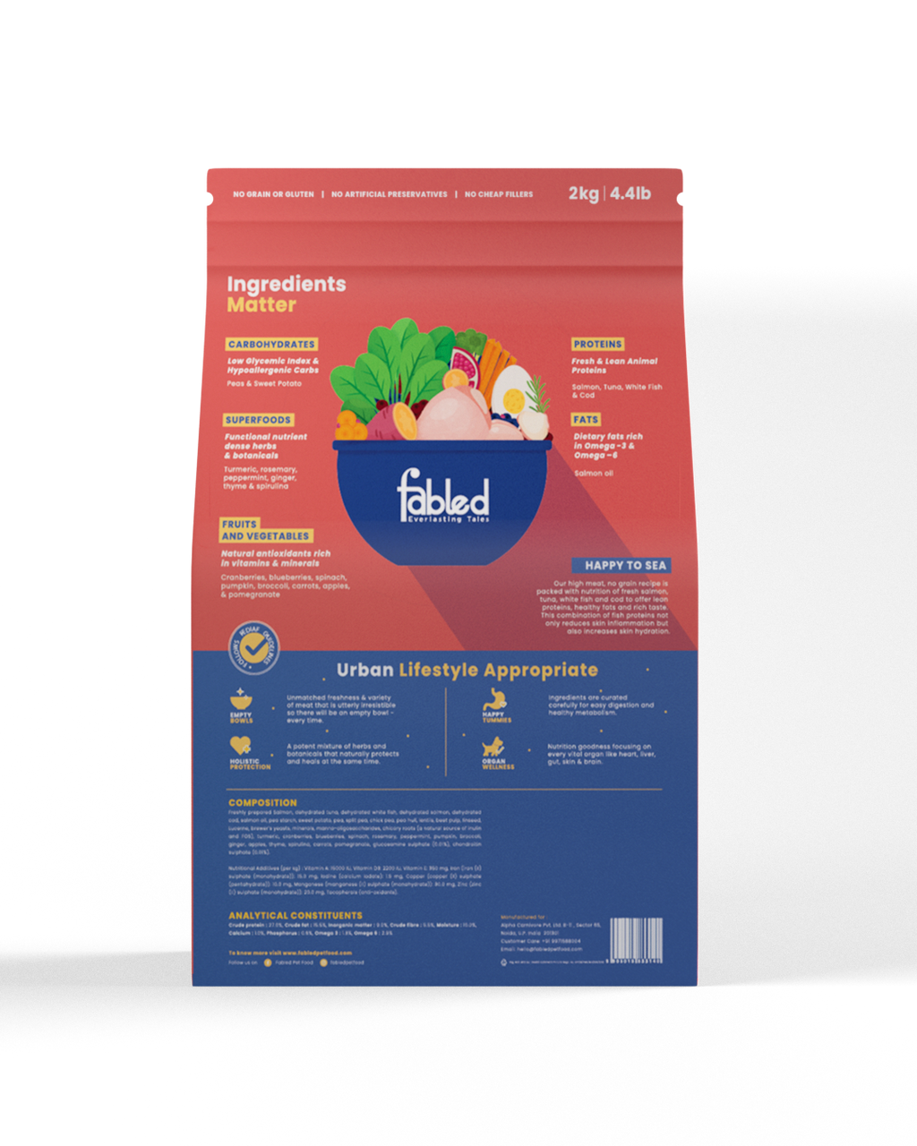 Fabled Happy To Sea - Adult Fish Recipe Dog Food