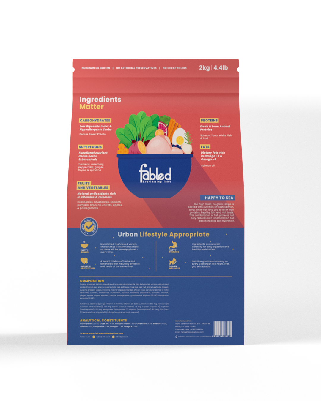 Fabled Happy To Sea - Adult Fish Recipe Dog Food