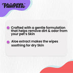 Pawpaya Pet Wipe Vegan & Cruelty-Free For Dogs & Cats 100 Pull Pack