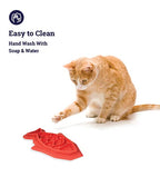 Petstages Fishie Fun Feed Mat Cat Slow Feeder - Pink