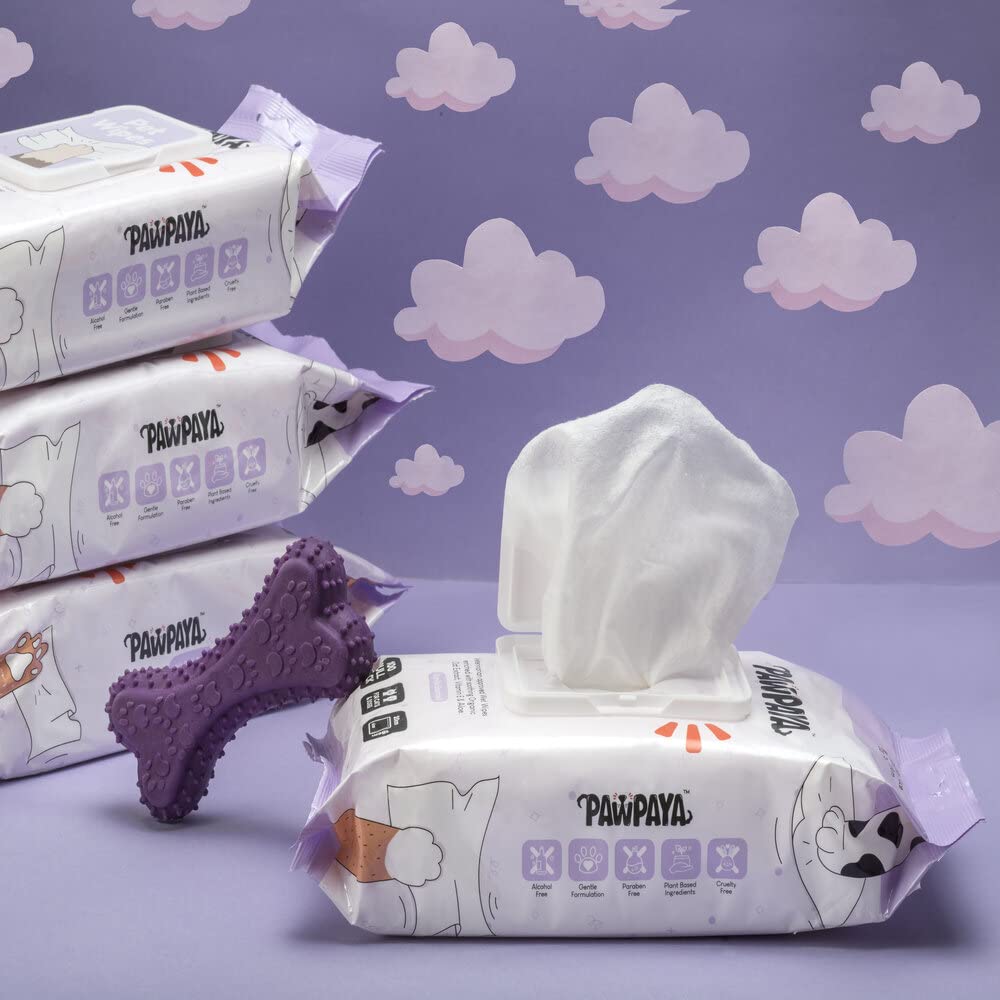 Pawpaya Pet Wipe Vegan & Cruelty-Free For Dogs & Cats 40 Pull Pack