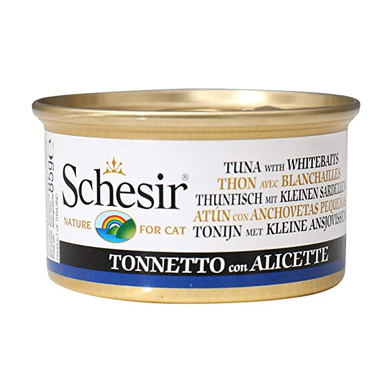 Schesir Tuna With Whitebaits Wet Cat Food 85g