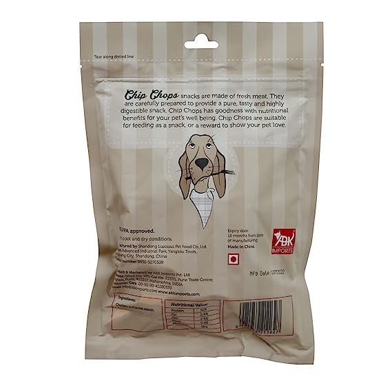 Chip Chops Sun Dried Chicken Jerky Treats 250g