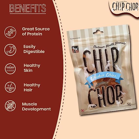 Chip Chops Chicken Chips Coins Dog Treats 250gm