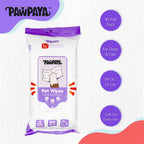 Pawpaya Pet Wipe Vegan & Cruelty-Free For Dogs & Cats 40 Pull Pack