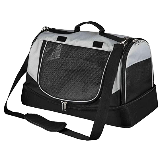 Trixie Holly Carrier Travel Bag for Dogs & Cats | Black / Grey | Size: 30x30x50cm l Holds up to 10kg