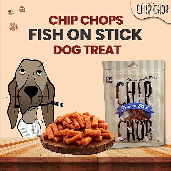 Chip Chops Fish on Stick Dog Treats 250gm