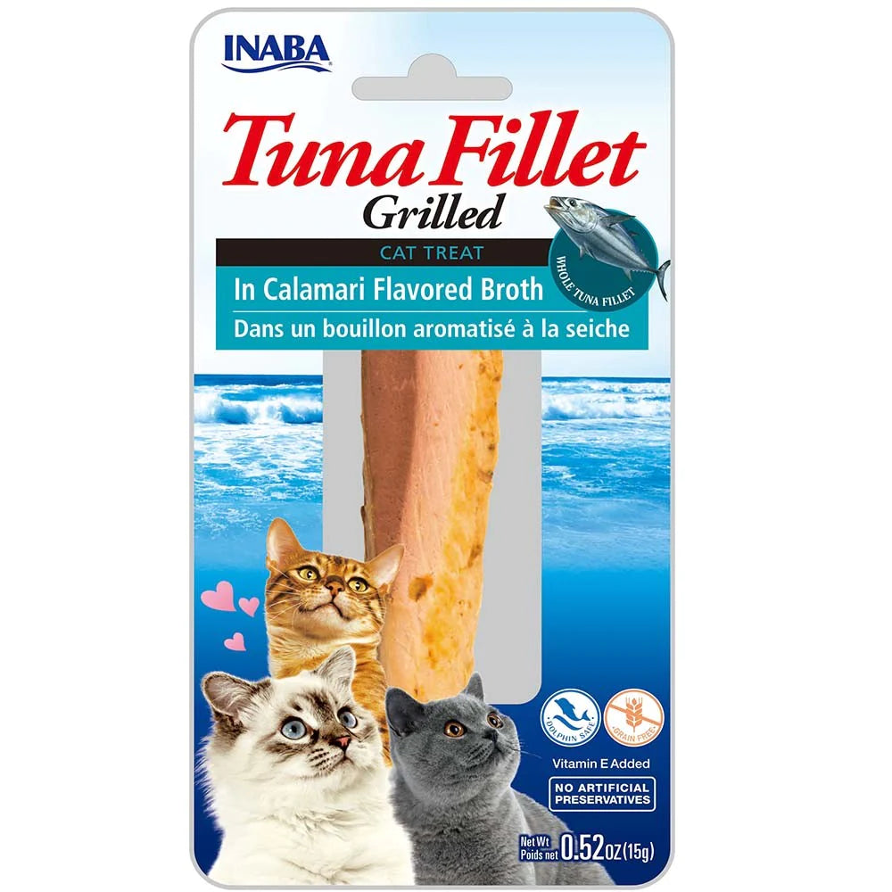 Inaba Grilled Tuna Fillet in Calamari Treat For Cats 15g