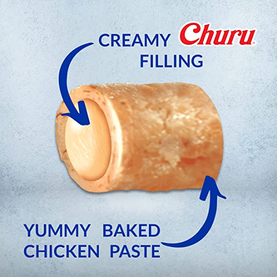 Inaba Churu Rolls Chicken Recipe Wraps Chicken Recipe Grain Free Treat For Dogs 8 Tubes Inside Pack 96g