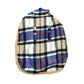 Tails Nation Checker HodgePodge Coat Blue & White | Warm and Stylish