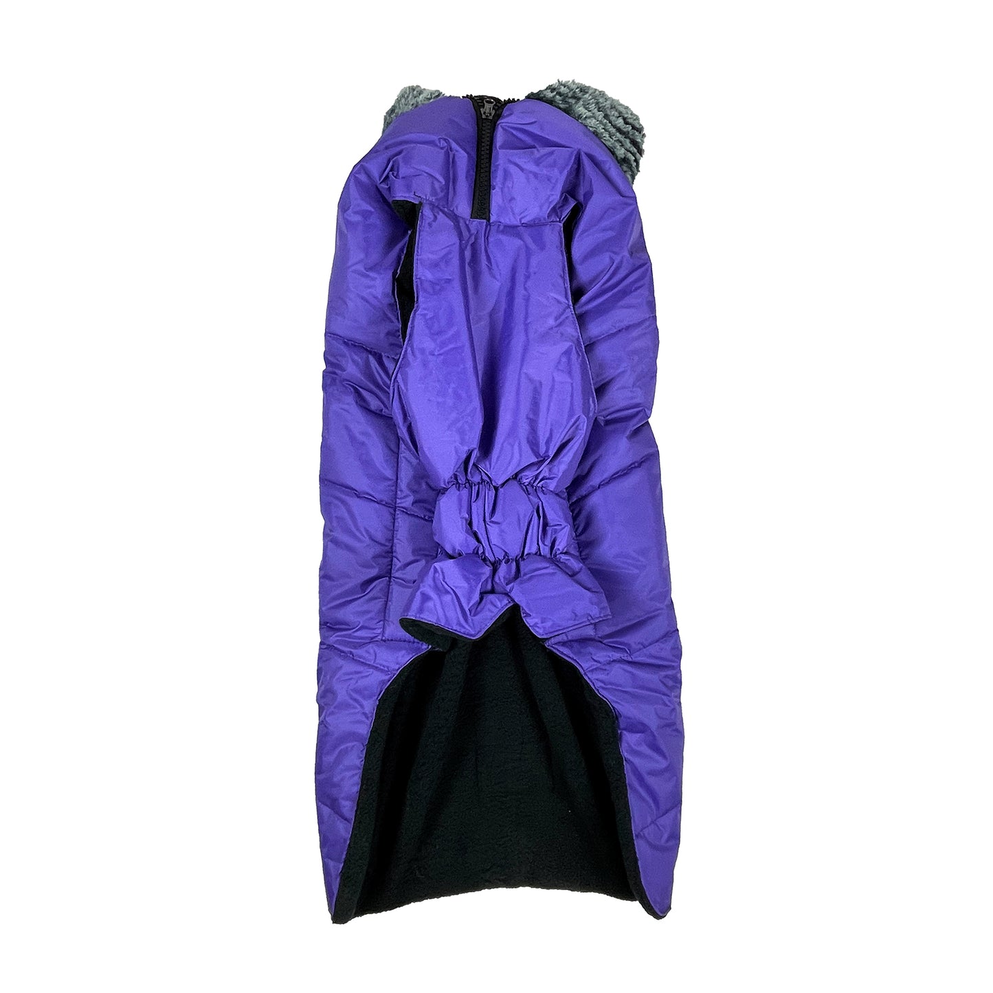 Tails Nation Solid Fur Jacket Purple | Warm and Stylish with Harness Opening