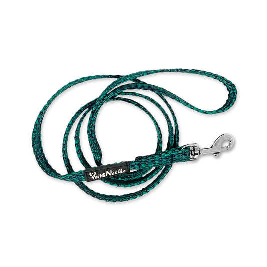 Tails Nation Dark Green Super Comfy Melange Flat Leash for your Pooch