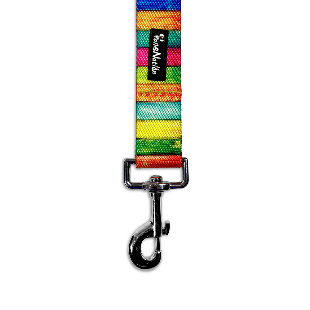 Tails Nation Digital Printed Multi Color Digital Flat Leash For Your Furry Friend