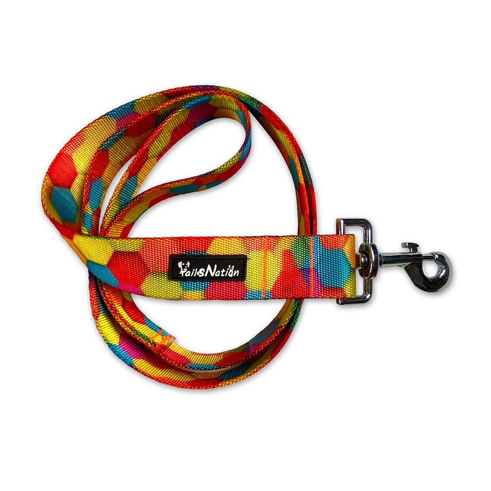 Tails Nation Digital Printed Regular Hexagon Leash For Your Furry Friend