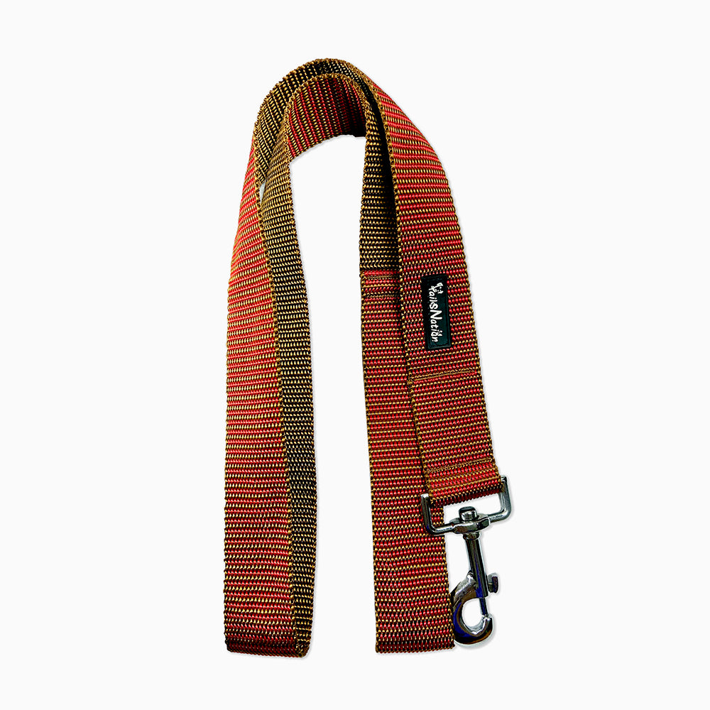 Tails Nation Criss Cross Red Flat Leash For Your Friend