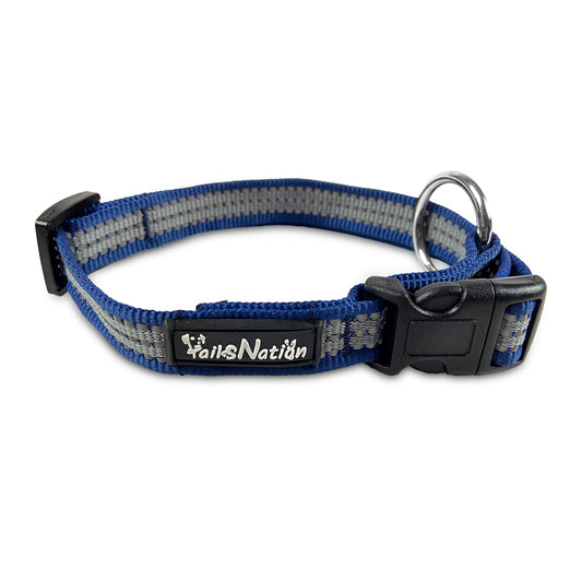 Tails Nation Reflective Blue Collar For Your Furry Friend