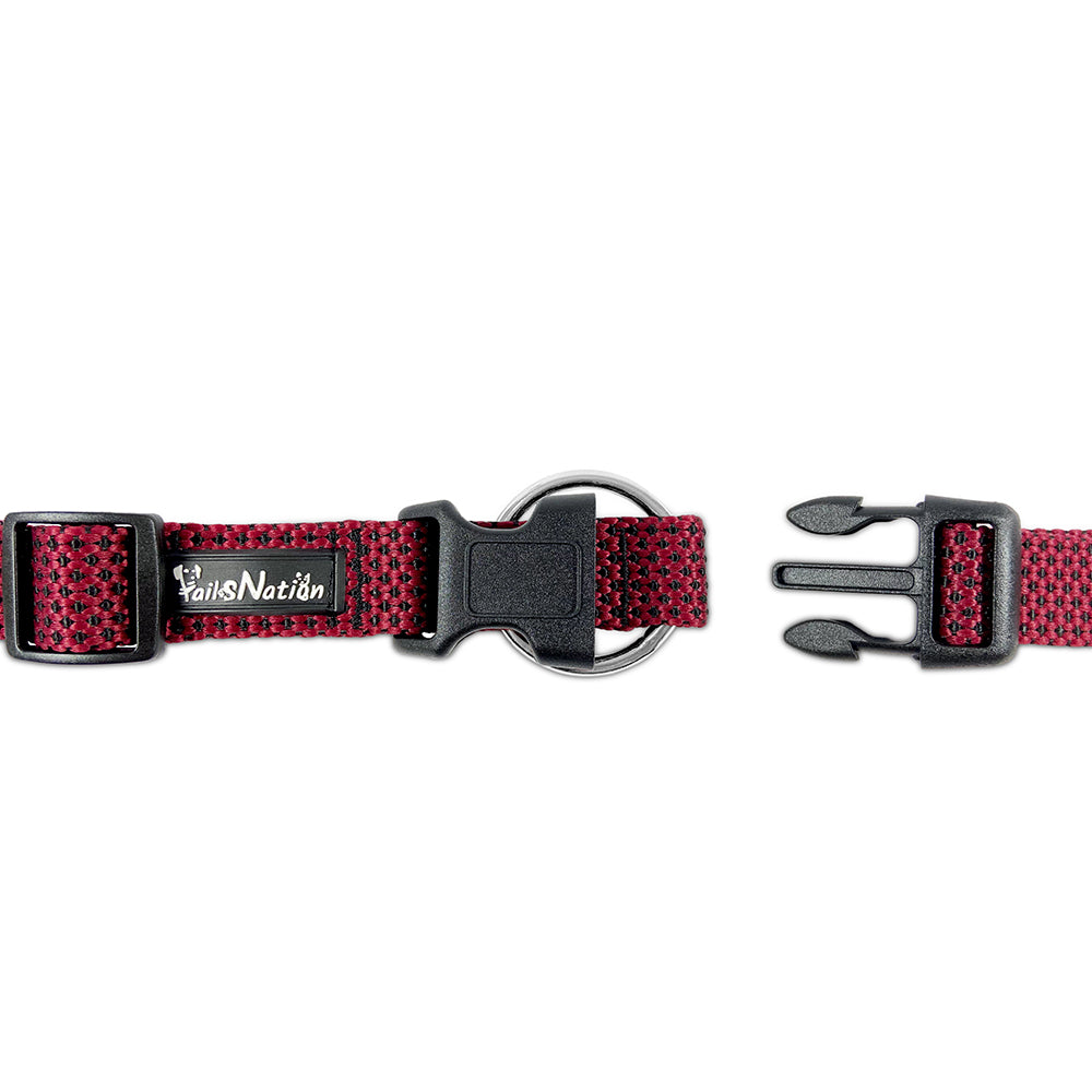 Tails Nation Club Win Red & Black Collar For Your Furry Friend