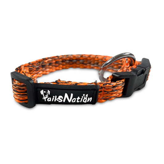 Tails Nation Dusty Orange Super Comfy Melange Collar for your Pooch