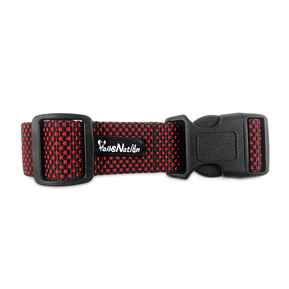Tails Nation Club Black & Red Collar For Your Furry Friend