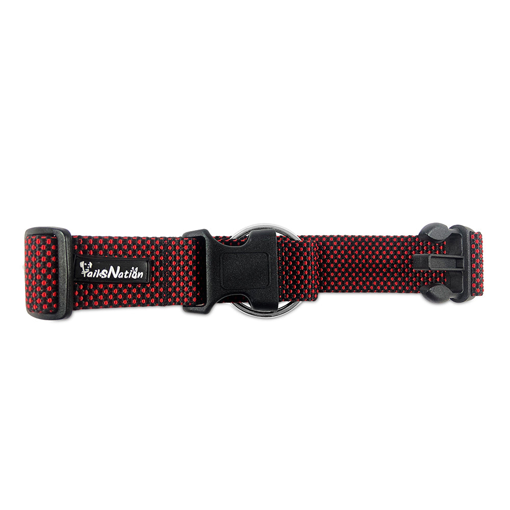 Tails Nation Club Black & Red Collar For Your Furry Friend