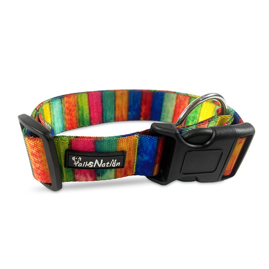 Tails Nation Digital Printed Multi Color Collar For Your Furry Friend
