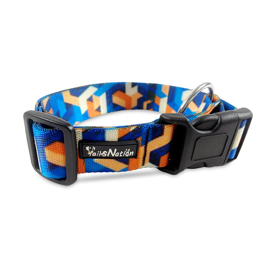 Tails Nation Digital Printed Zig Zag Collar For Your Furry Friend