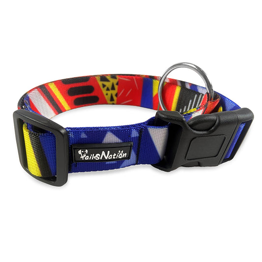 Tails Nation Digital Printed Funky Color Collar For Your Furry Friend