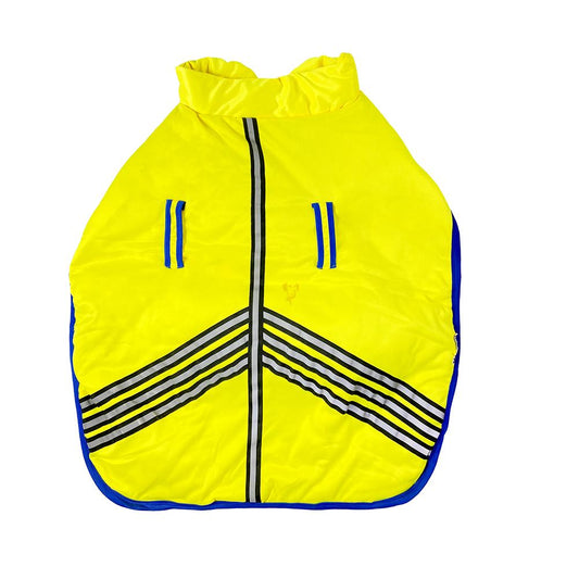 Tails Nation Reflector Sports Coat with Chain Bright Yellow | Stylish and Adjustable | Suitable for Hiking and Travel