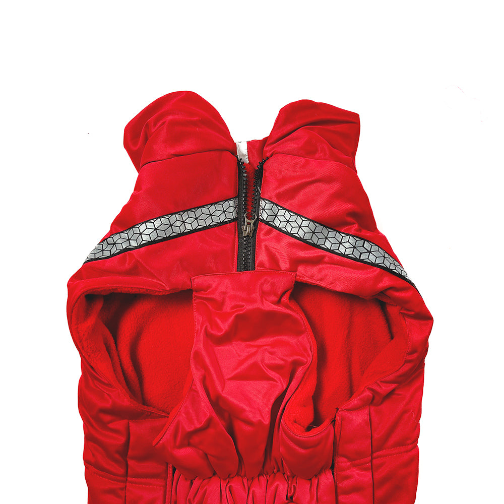 Tails Nation Reflector Jacket with Chain Persian Red | Warm and Comfy | Best for Hiking and Travel
