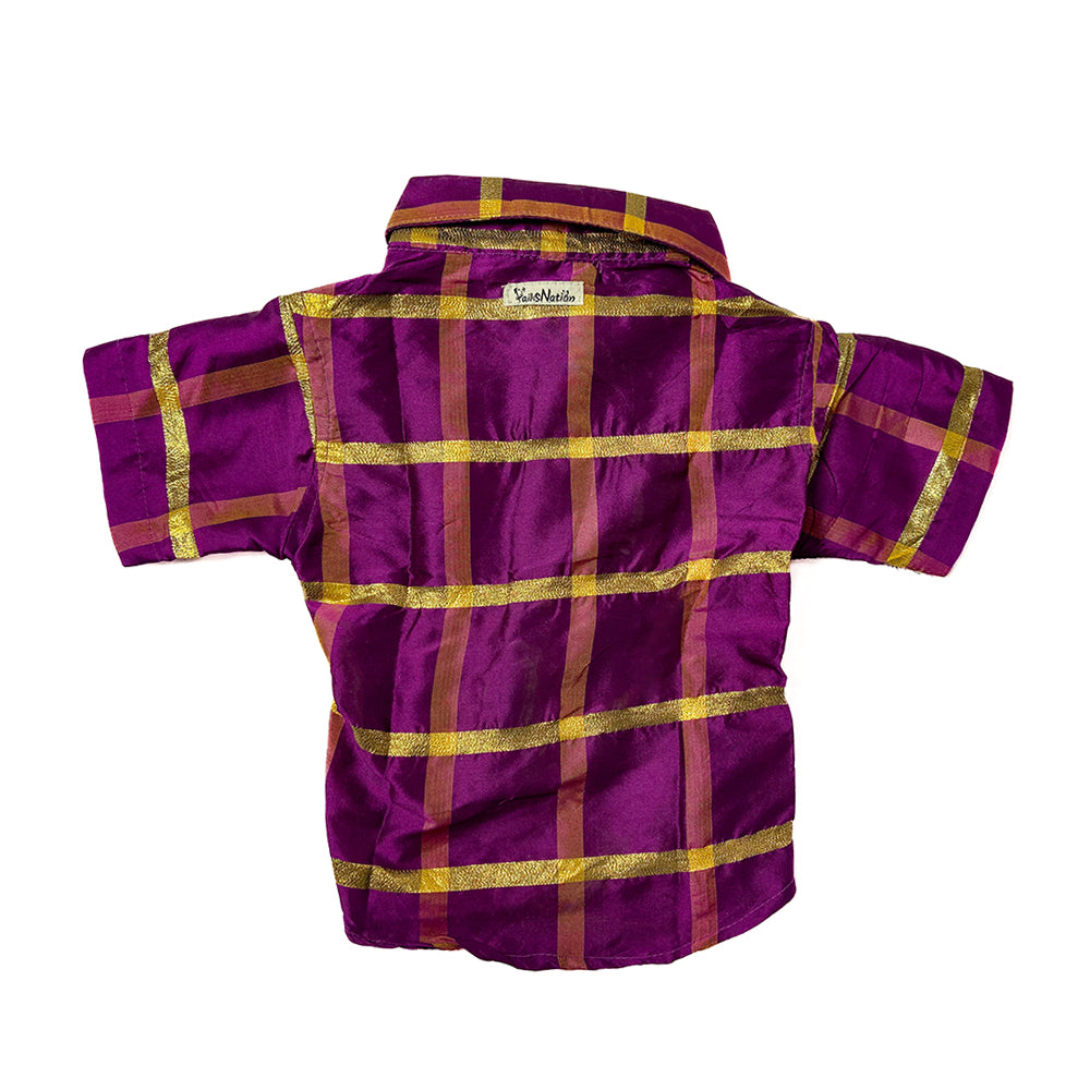 Tails Nation Festive Shirts Dark Purple For Your Furry Friend