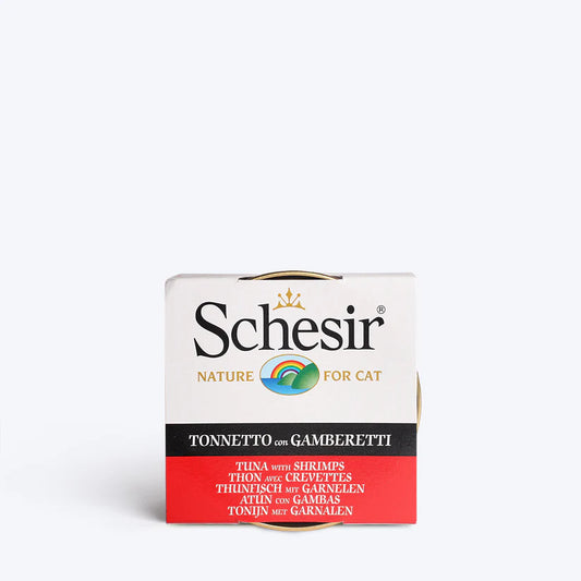 Schesir Tuna in Jelly with Shrimp Wet Adult Cat Food 85g