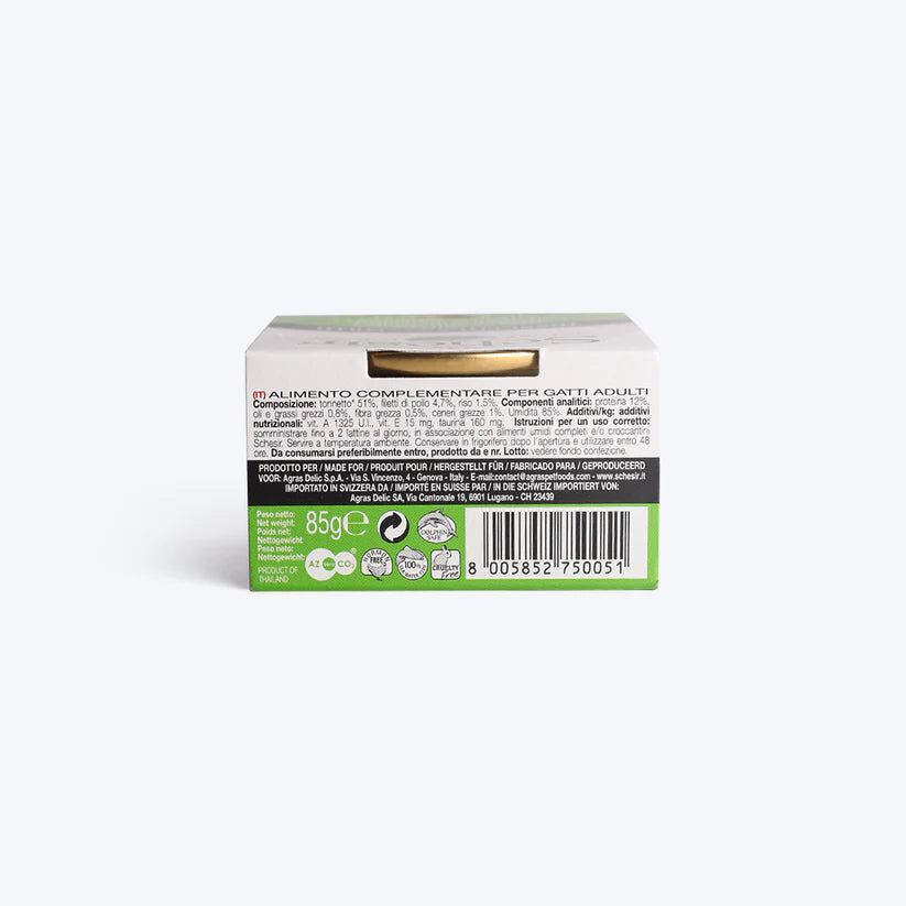 Schesir Tuna With Chicken Fillet Wet Cat Food 85g