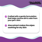 Pawpaya Ear Wipe Vegan & Cruelty-Free For Dogs & Cats 25 Pull Pack