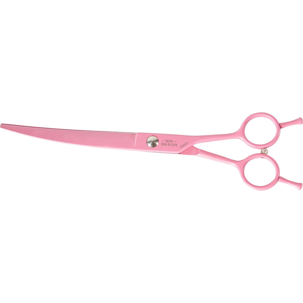 Kiss Grooming Swan Curved Scissors Size 8.5 For Pets