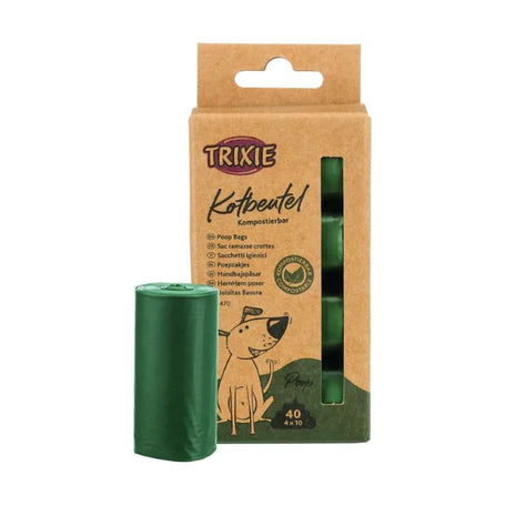 Trixie Dog Dirt Bags Biodegradable Brown 4 Rolls of 10pcs