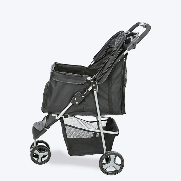 TrixieBlackBuggyHoldUpto4.6kg47X100X80cm
