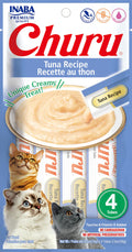 Inaba Churu Creamy Tuna Recipe Grain Free Treat For Cats 14g x 4 Tubes