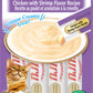 Inaba Churu Creamy Chicken With Shrimp Recipe Grain Free Treat For Cats 14g x 4 Tubes