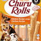 Inaba Churu Rolls Chicken Recipe Wraps Chicken Recipe Grain Free Treat For Dogs 8 Tubes Inside Pack 96g