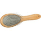 Trixie Brush Double Sided Bamboo/ Natural & Wire Bristles 6 X 22 cm