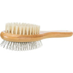 Trixie Brush Double Sided Bamboo/ Natural & Wire Bristles 6 X 22 cm