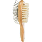 Trixie Brush Double Sided Bamboo/ Natural & Wire Bristles 6 X 22 cm