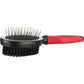 TRIXIE Brush Double Sided Plastic Nylon & Metal Bristles 5 X 12 CM