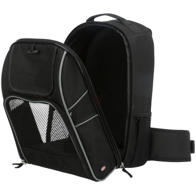 Trixie William Backpack 33 43 23cm Upto 30 kg Dogs Cats Black