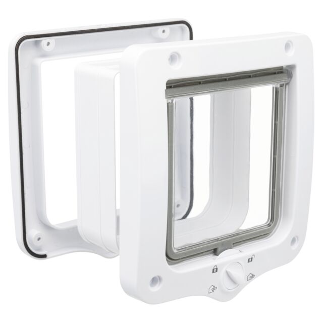 Trixie 4-Way Flap Door with Tunnel 20x22cm (White)